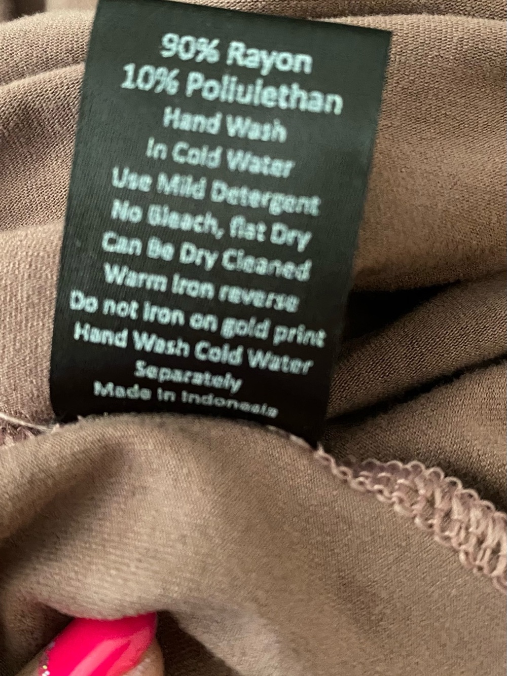 Living Hula maxi dress - Mauve Brown - Picture 8 of 9